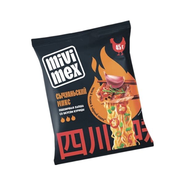 Лапша БП Мивимекс со вк курицы Сычуаньский микс 45г