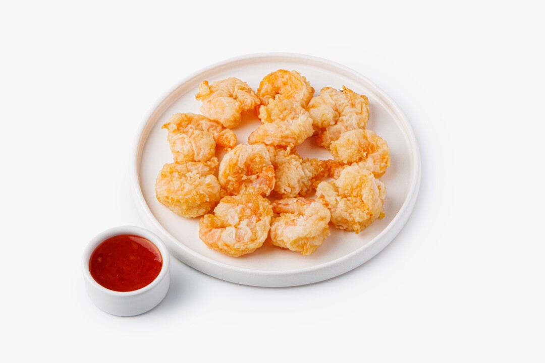 

Креветки в панировке ВкусВилл с соусом сладкий чили 170 г