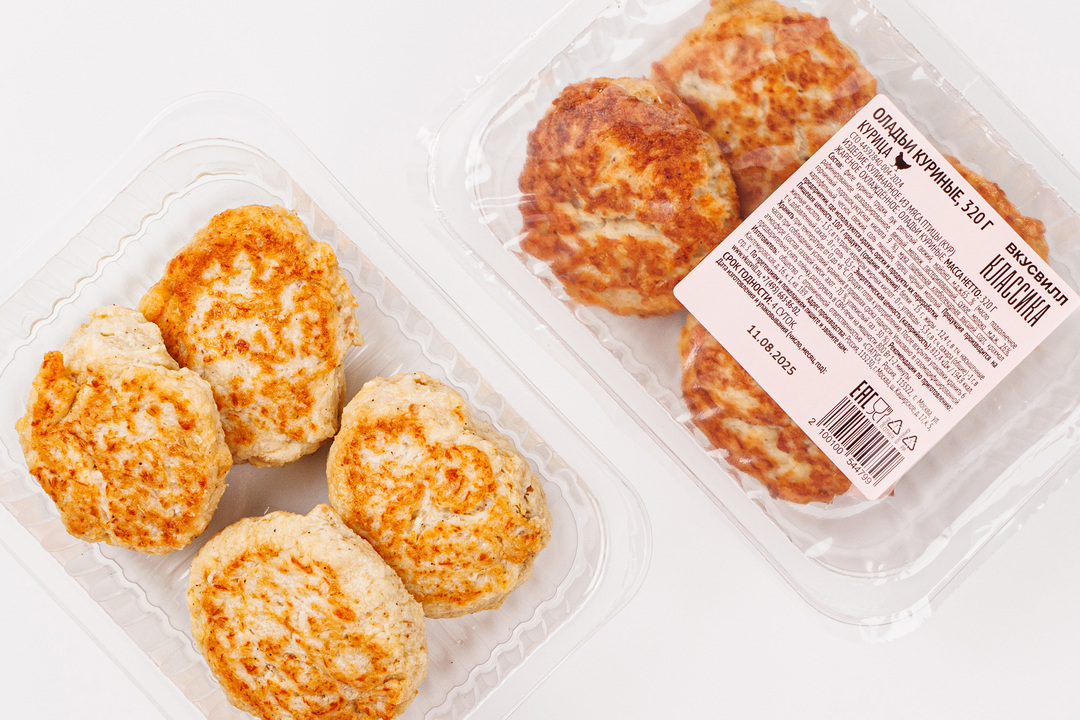 

Оладьи ВкусВилл куриные 320 г