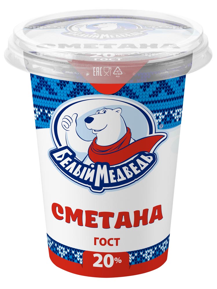 

Сметана Белый медведь 20% 300 г