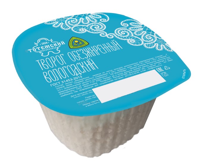 

Творог Тотемский маслозавод обезжиренный БЗМЖ 400 г