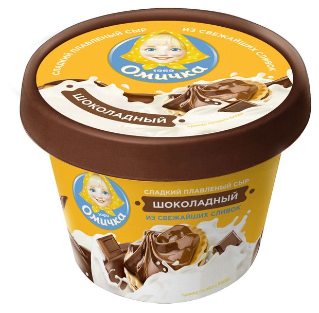 

Сыр плавленый Омичка шоколадный сладкий 30% БЗМЖ 230 г