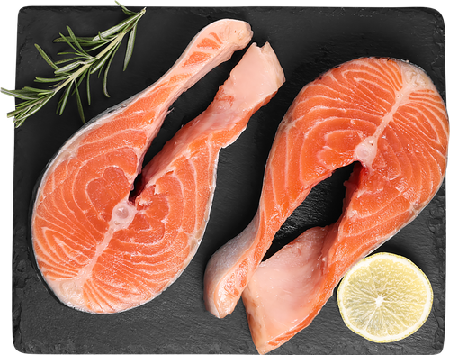 

Стейк из лосося атлантического свежемороженый вес