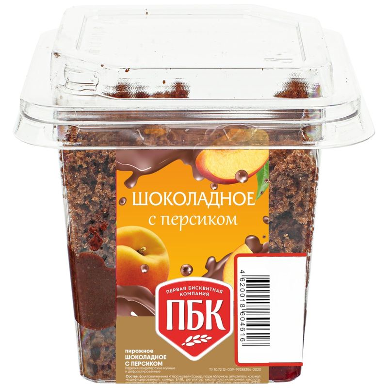 

Пирожное Первая бисквитная компания Шоколадное с персиком 120 г