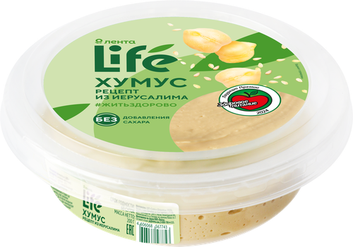 

Хумус ЛЕНТА LIFE Рецепт из Иерусалима 200 г