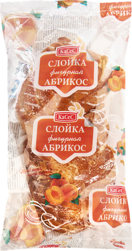 

Слойка Касес с фруктами, абрикос