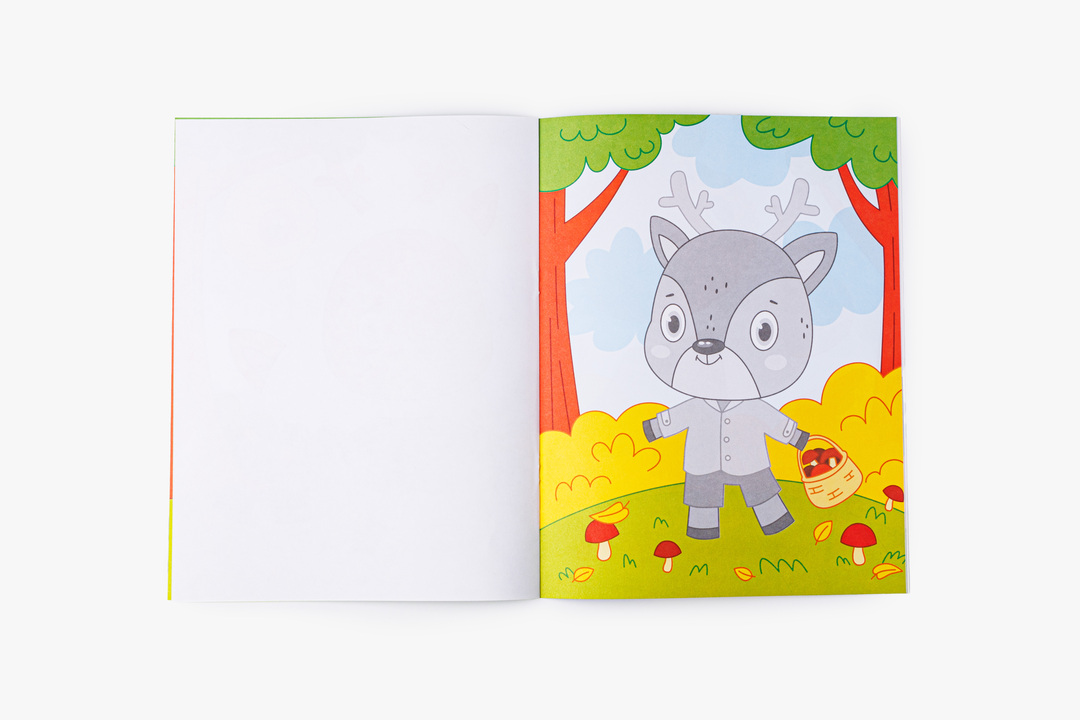 

Книжка-картинка Феникс-премьер Лесные животные с аппликацией