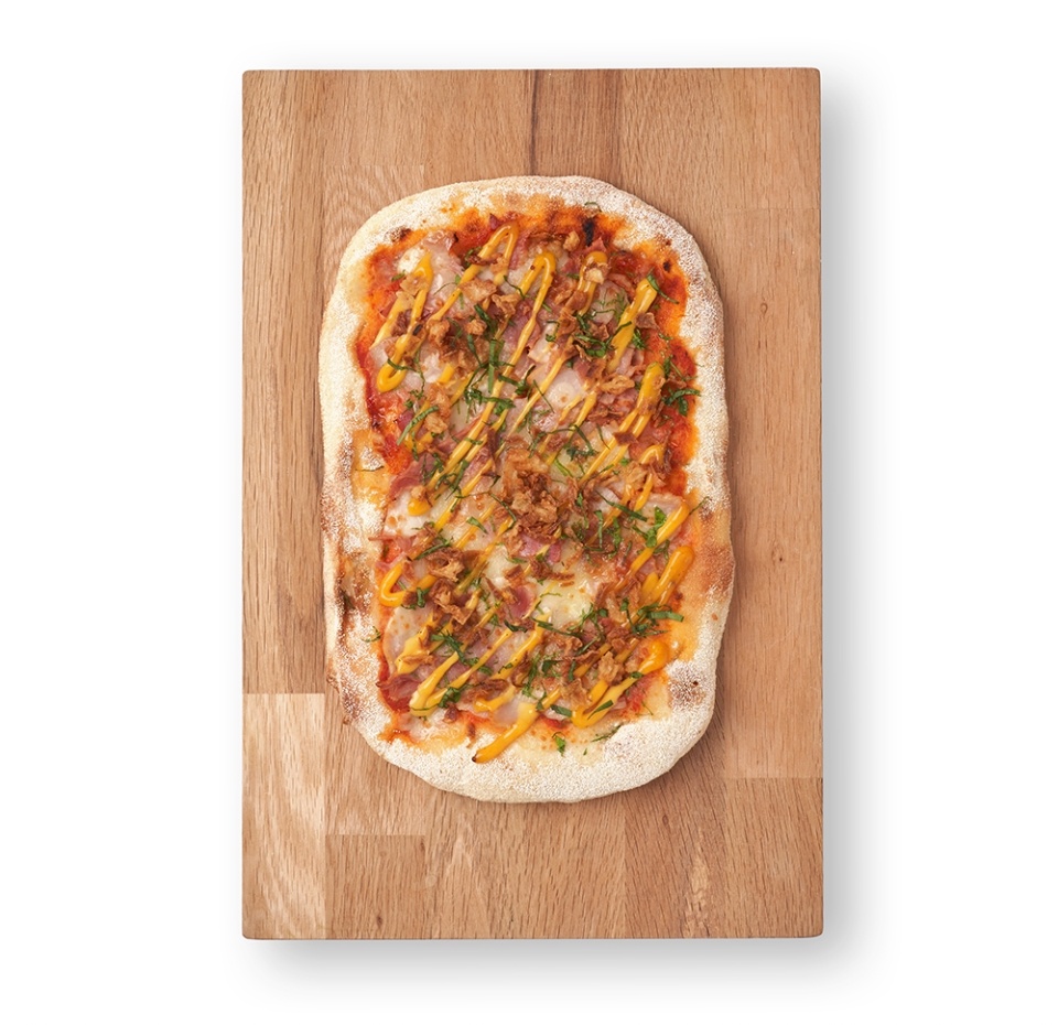 

Римская пицца Мясная с томатным соусом и моцареллой 420 г