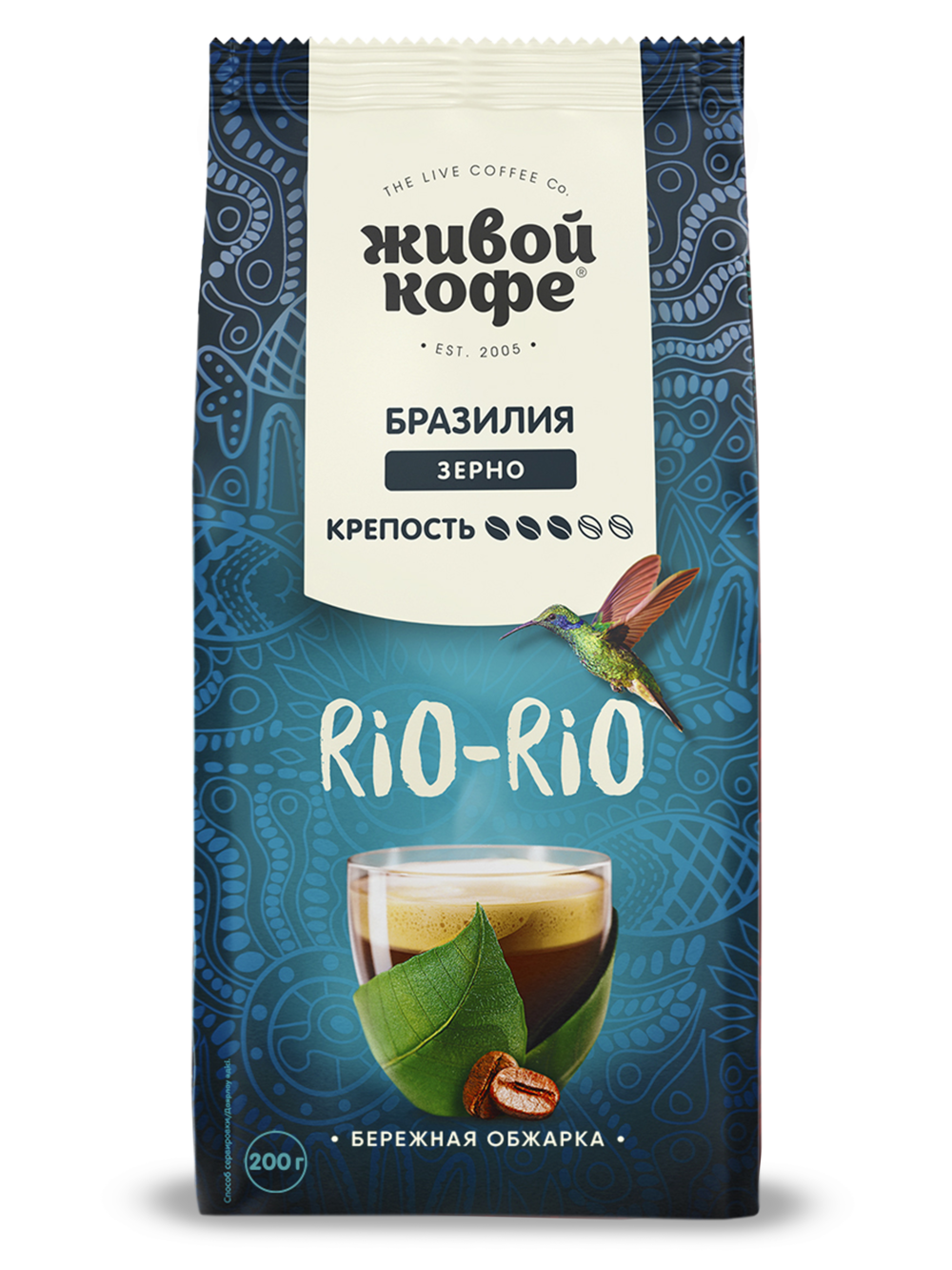 

Кофе в зернах Живой Кофе Rio-Rio 200 г