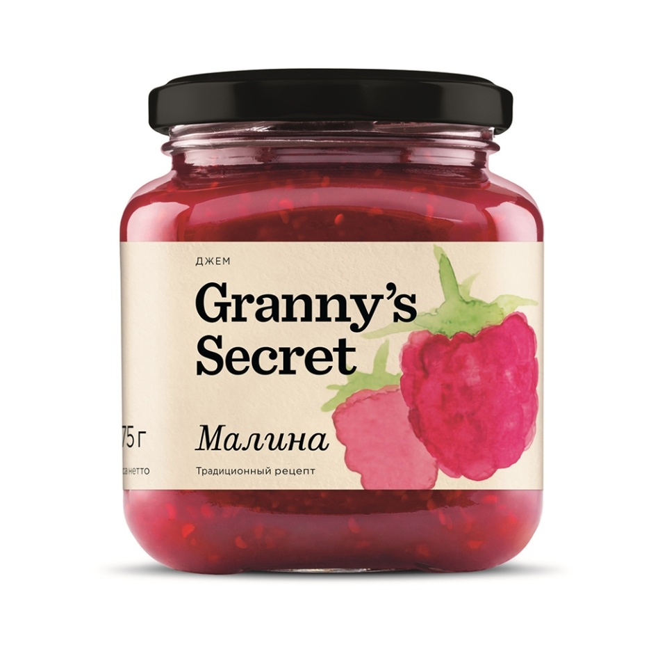 

Джем Granny's Secret Домашний из малины 375 г