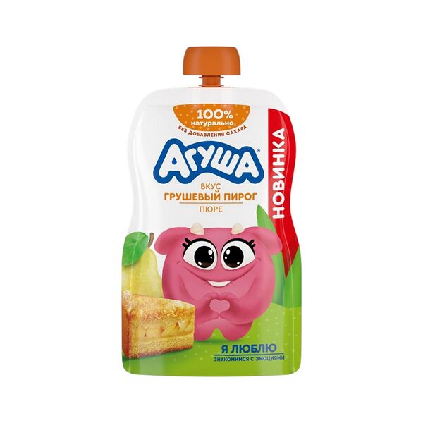 Пюре фруктовое Агуша со злаками протертое со вк грушевый пирог с 8мес 80г ДП