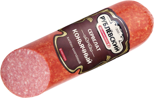 

Колбаса варено-копченая Рублевский Сервелат Коньячный 300 г