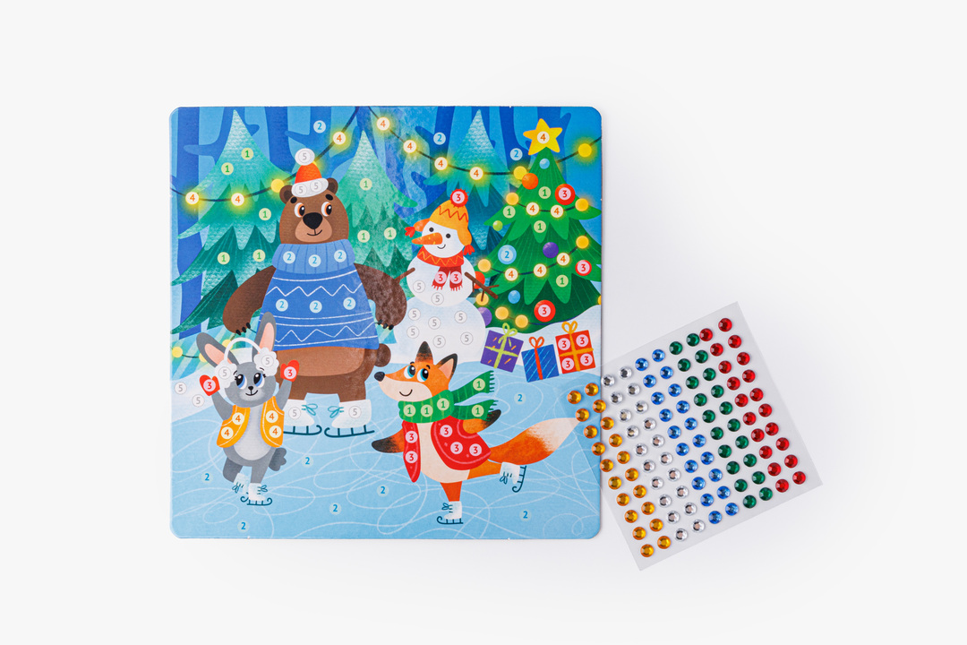 

Аппликация стразами ВкусВилл Зимняя