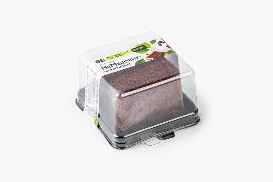 

Пирожное ВкусВилл НеМедовик шоколадный веган 100 г