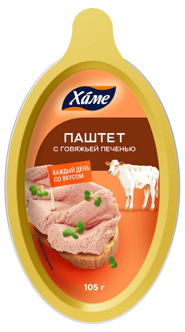

Паштет Hame c говяжьей печенью 105 г