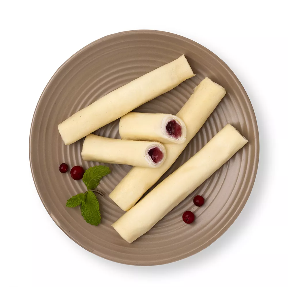 

Налистники с сырным кремом и вишнево-клюквенной начинкой, 208 г