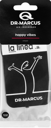 

Ароматизатор автомобильный подвесной Dr.Marcus La Linea Happy Vibes дизайн в ассортименте