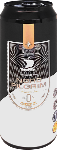 

Пиво безалкогольное Nord Piligrim 0% ж/б 450 г