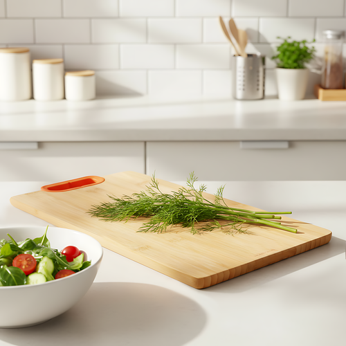 

Доска разделочная Homeclub Cozy Autumn бамбук пластик 38х20 см