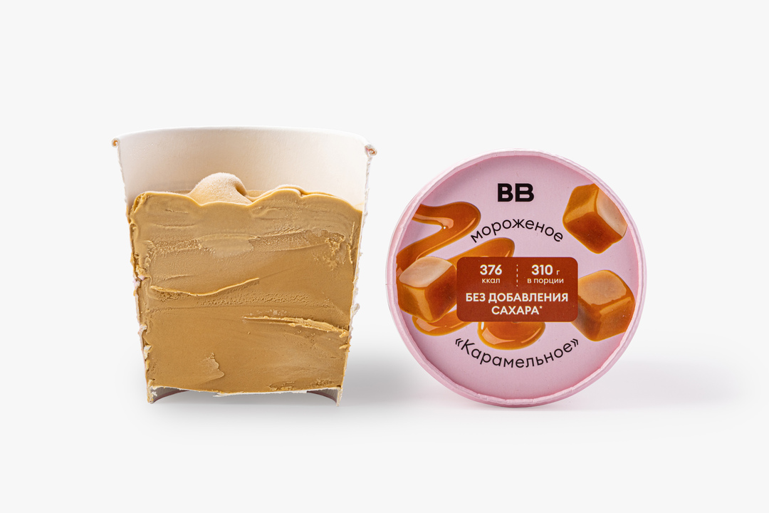 

Мороженое ВкусВилл Карамель без добавления сахара 310 г