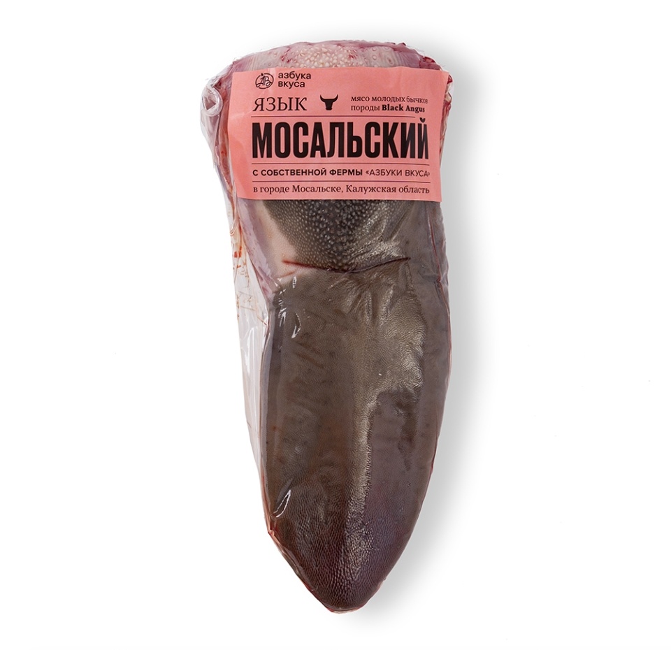 

Язык молодых бычков охлажденный АВ. «Наши фермы», Россия