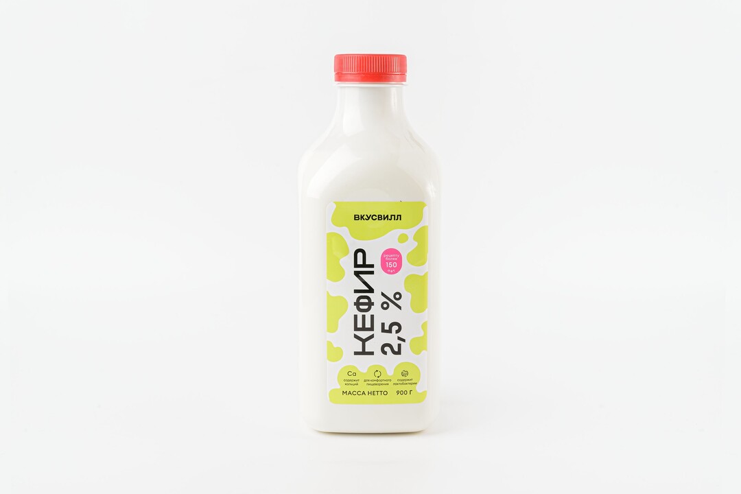 

Кефир 2,5% в бутылке 900 г