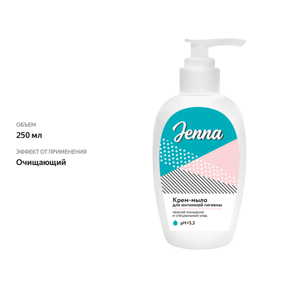 

Крем-мыло для интимной гигиены Jenna с молочной кислотой 250 мл