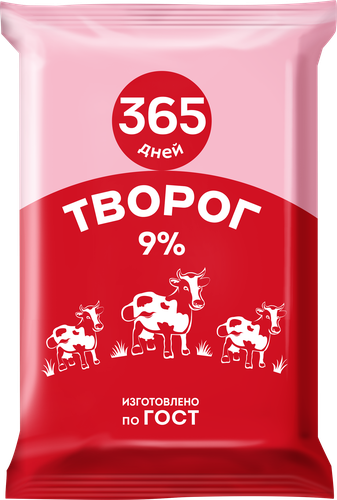 

Творог 365 Дней 9% без змж 180 г