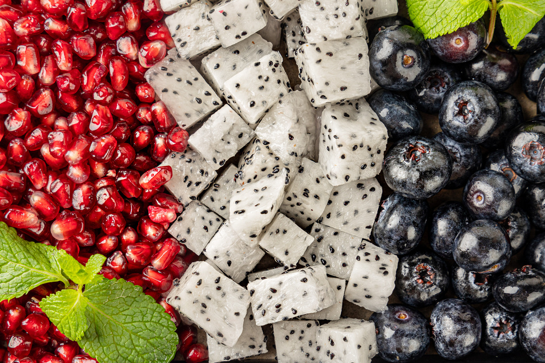 

Фруктовый микс Фруткорт Голубика, питахайя, гранат 395 г