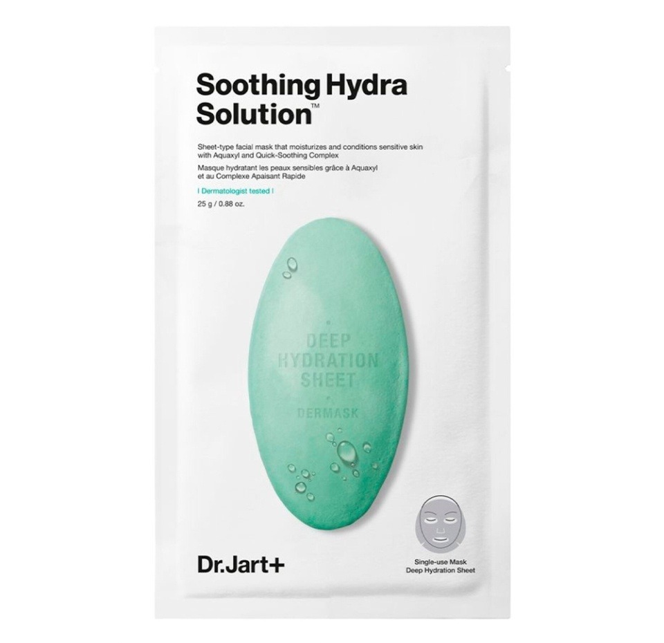 

Успокаивающая тканевая маска с алоэ вера Dr.Jart+ Dermask Soothing Hydra Solution 5*25 г