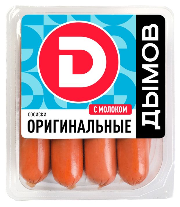 

Сосиски Дымов Оригинальные с молоком 406 г