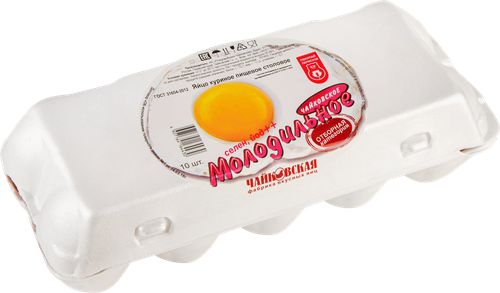 

Яйцо куриное ПФ Чайковская Молодильное СО 10 шт., 700 г