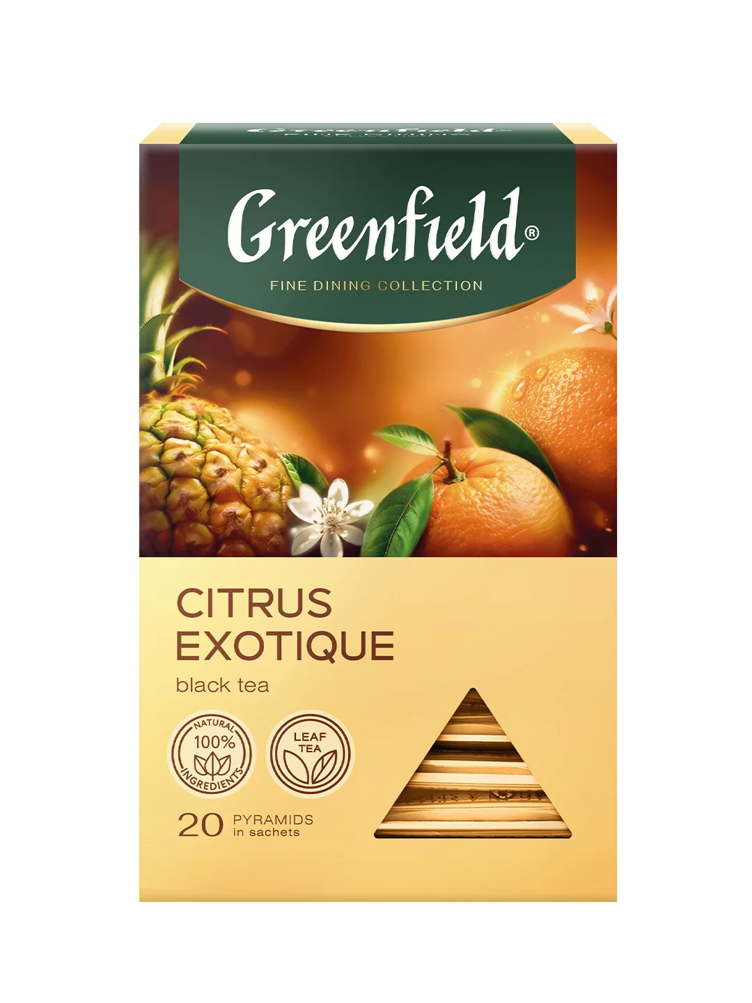 

Чай черный Greenfield Fine Dining Collection Citrus Exotique 20 пирамидок 36 г