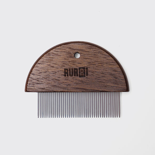 Гребешок Rurri противоблошинный темное дерево 10x7 см
