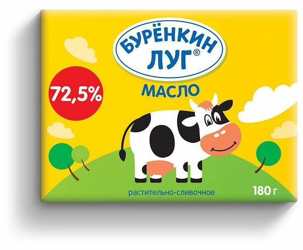 Масло растительно-сливочное Буренкин Луг 72.5%