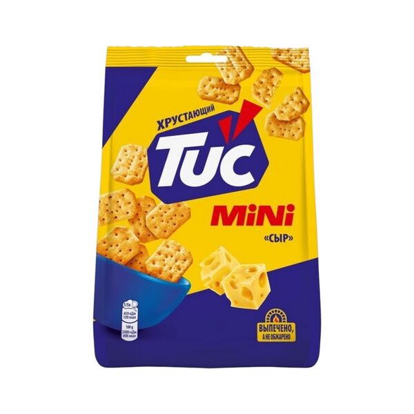 Крекер соленый со вкусом сыра Снек ТУК мини 110г