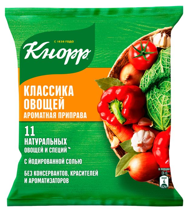 

Приправа Кнорр классика овощей универсальная, 200 г