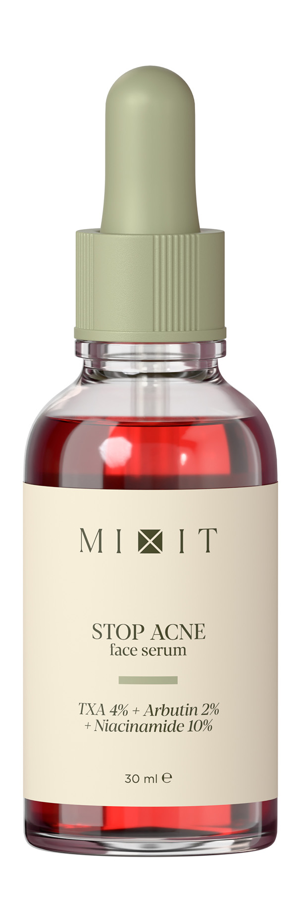 

Сыворотка для лица Mixit Skin Chemistry Stop Acne TXA 4% + Arbutin 2% + Niacinamide 10% 30 мл