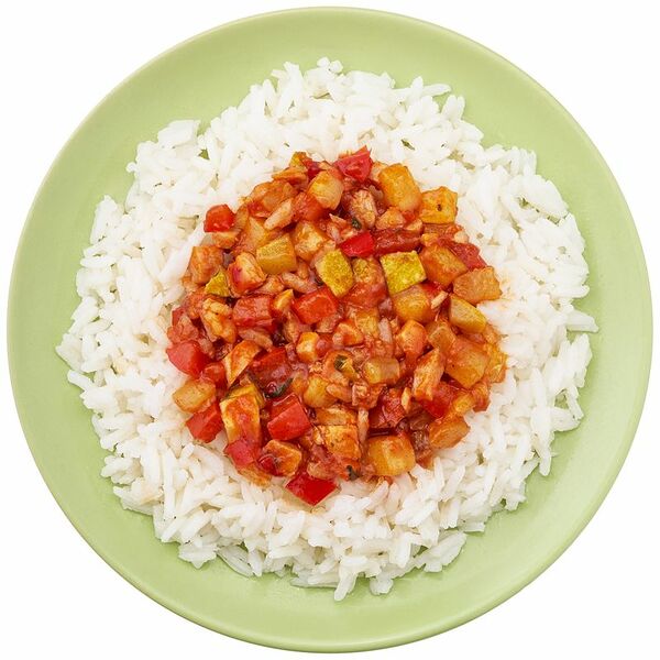 Курица с рисом и овощами Пятёрочка Кафе по-тайски 250 г