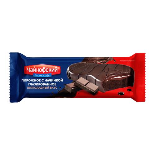 

Пирожное Чайкофский с какао в шоколадной глазури и шоколадной начинкой 34 г