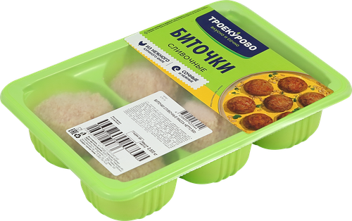 

Биточки Троекурово куриные сливочные охлажденные 500 г