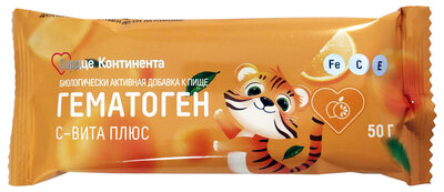 Сердце Континента Гематоген С-Вита плюс 50 г