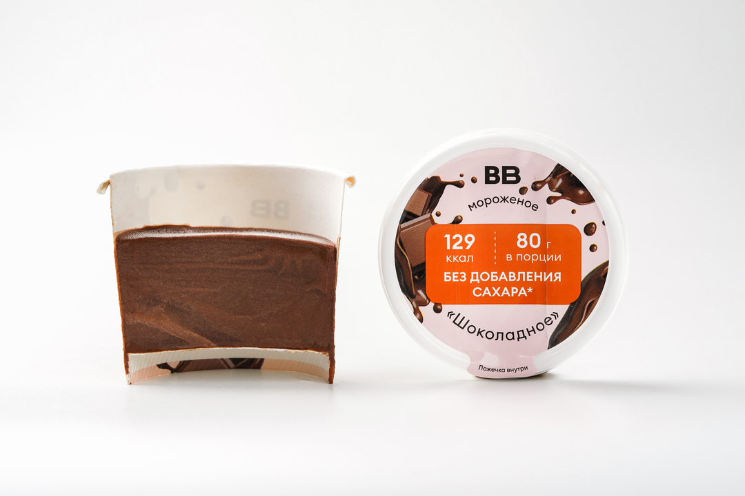 

Мороженое ВкусВилл Шоколадное без сахара 80 г