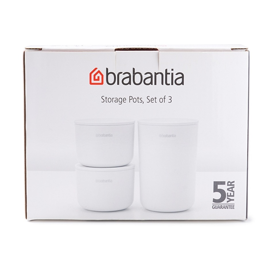 

Емкость с крышкой Brabantia белый 3 шт.