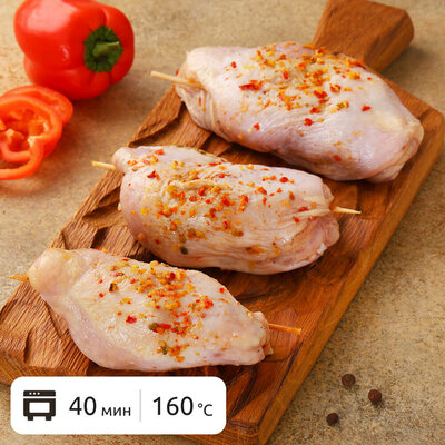 Рулетик куриный МясновЪ с сыром фета и сладким перцем вес