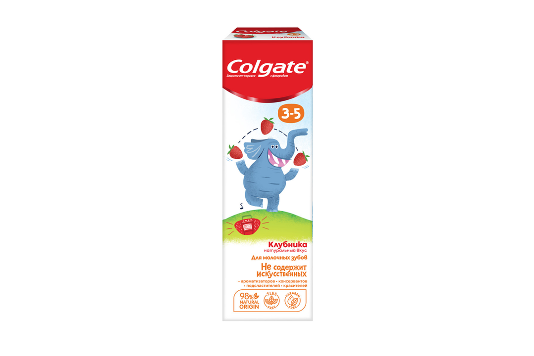

Зубная паста детская Colgate Клубника с фторидом для детей 3-5 лет 60 мл