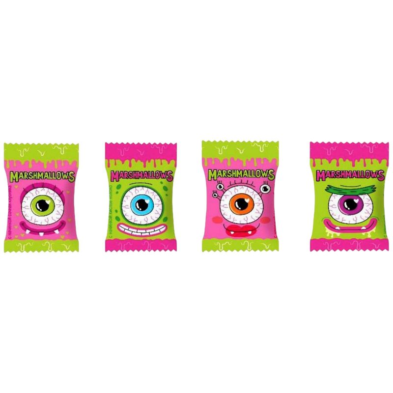 

Зефир жевательный с начинкой со вкусом кислое яблоко 1 шт. 5 г дизайн упаковки в ассортименте