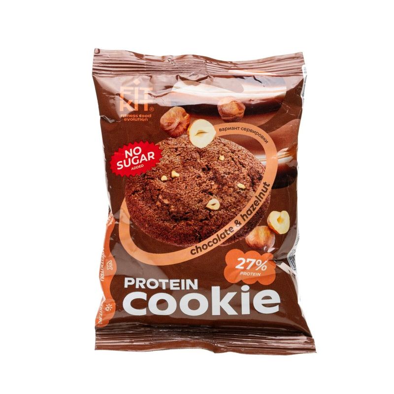 

Десерт Fit Kit Куки со вкусом шоколад-фундук протеиновый без сахара 40 г