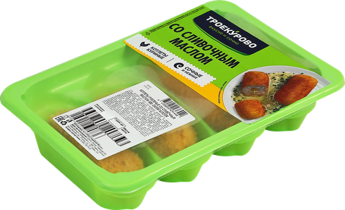 

Котлеты куриные Троекурово рубленые со сливочным маслом охлажденные 400 г