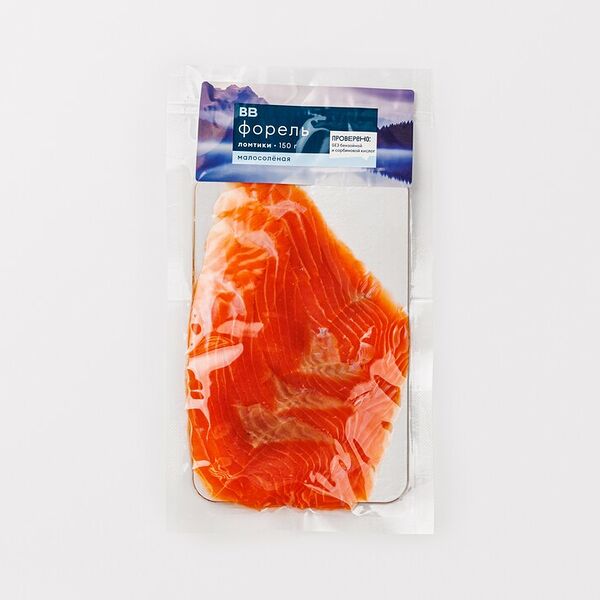 Форель малосоленая ломтики 150 г